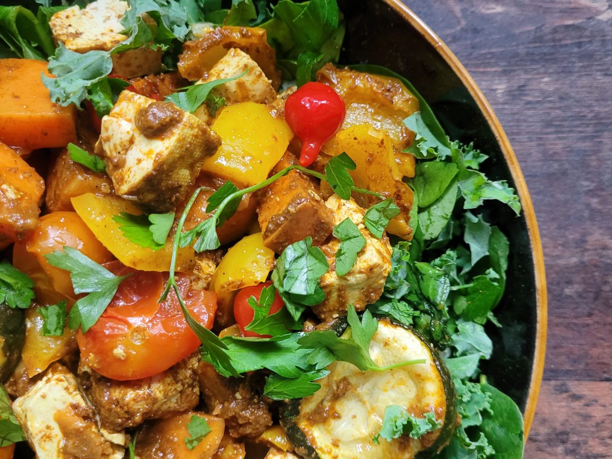 Tandoori Curried Tofu and Roasted&nbsp;Vegetables