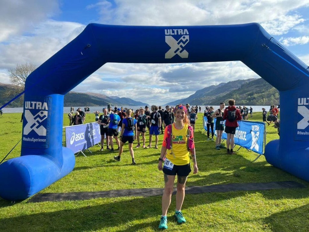 Kayleigh standing at the start line of Ultra X