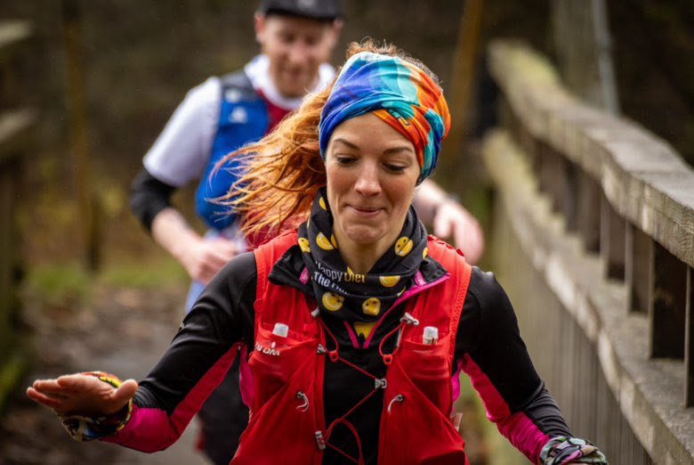 crossing the wobbly bridge during Glen Ogle 33