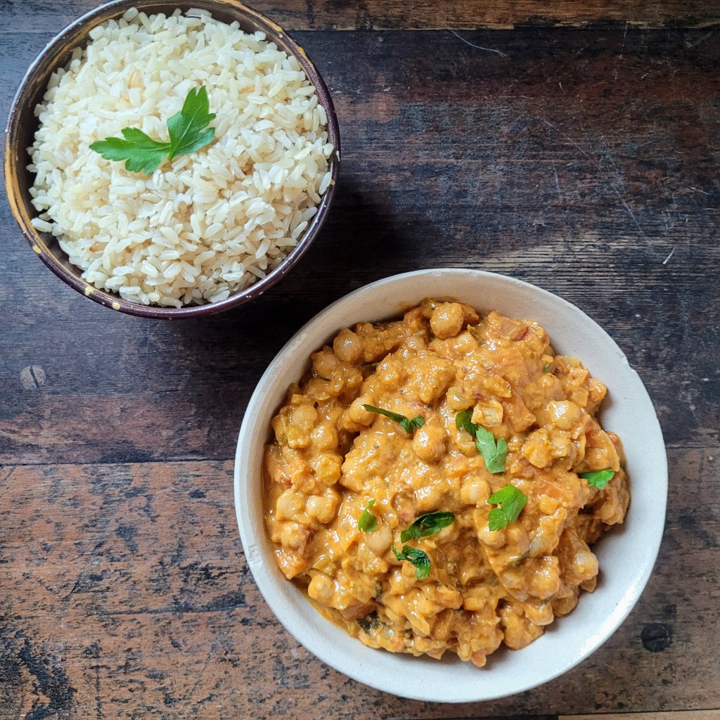 creamy plant-based chickpea stew recipe