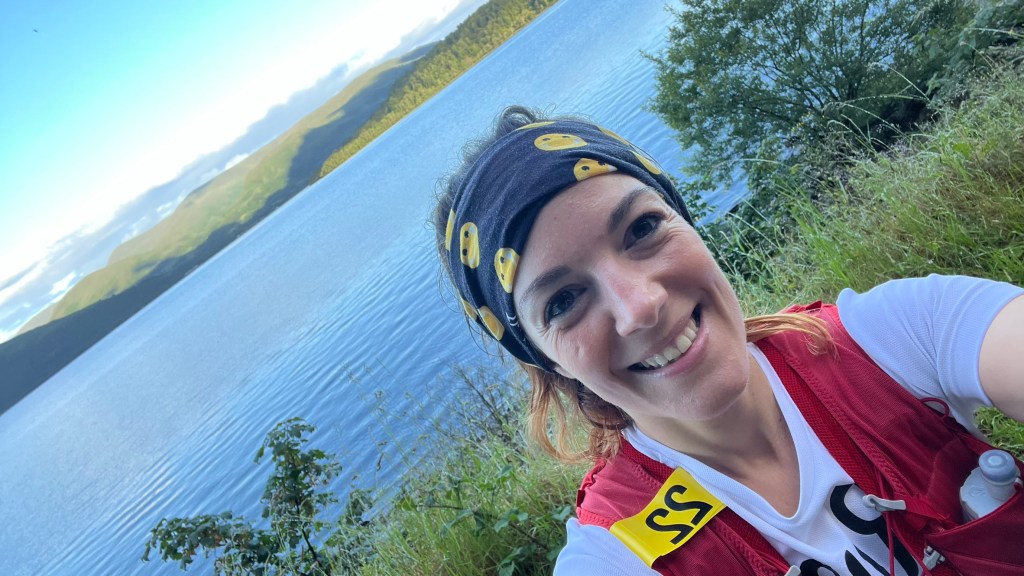 kayleigh taking a selfie at loch lomond
