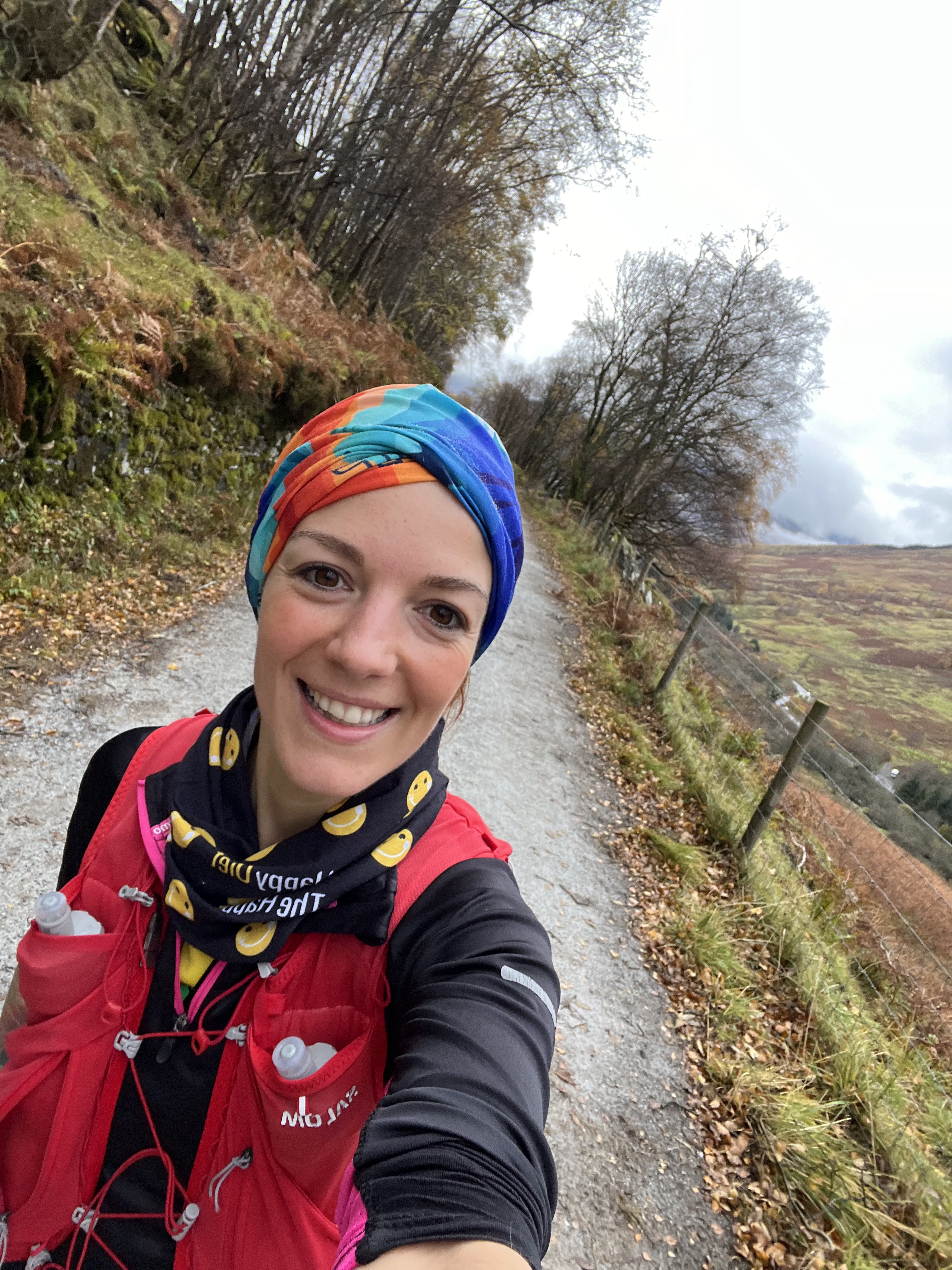 A selfie as I cross the Glen Ogle Viaduct